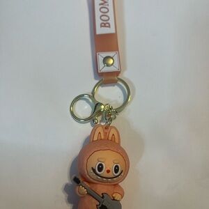 Cute tan Labubu Keychain